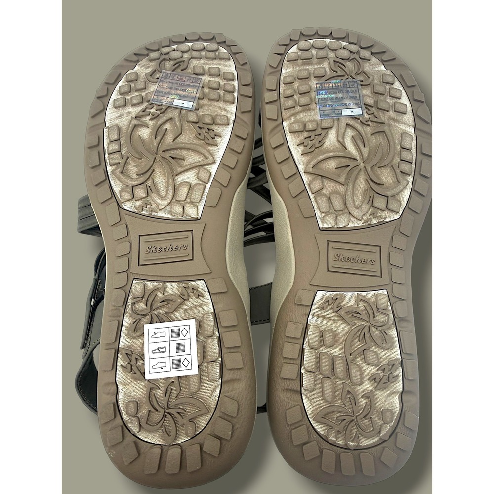 Skechers Memory Foam Olive Green Strappy Comfort Sandals NWOT Size 10 - Picture 10 of 10